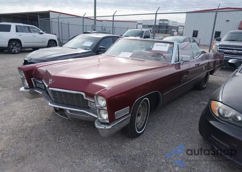 1968 Cadillac Deville z USA, uszkodzony, nr VIN 000000000F8156270